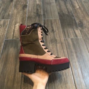 COPY - Bamboo Powerful06 Block Heel Lugsole Boot 9